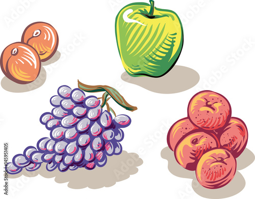 freshly picked ripe fruit.