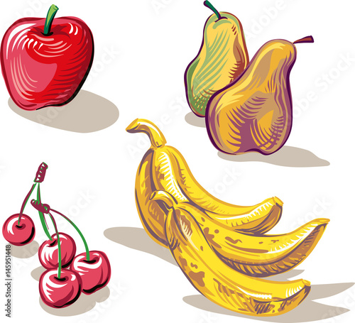 freshly picked ripe fruit.