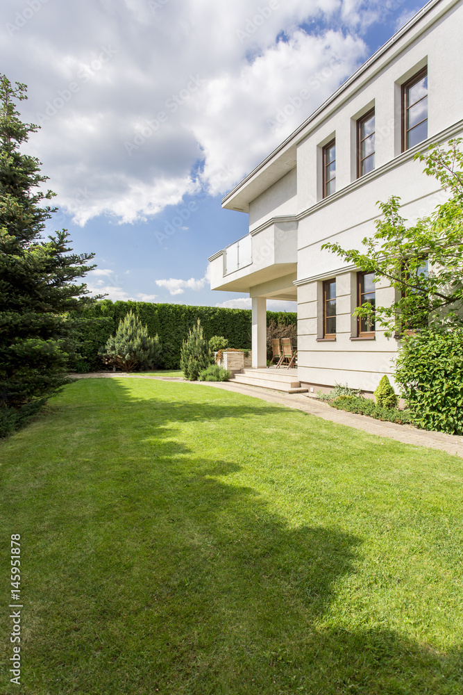 Fototapeta premium Exterior of modern house