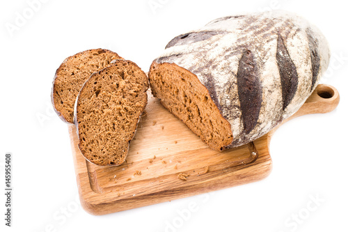 sliced bread on a board