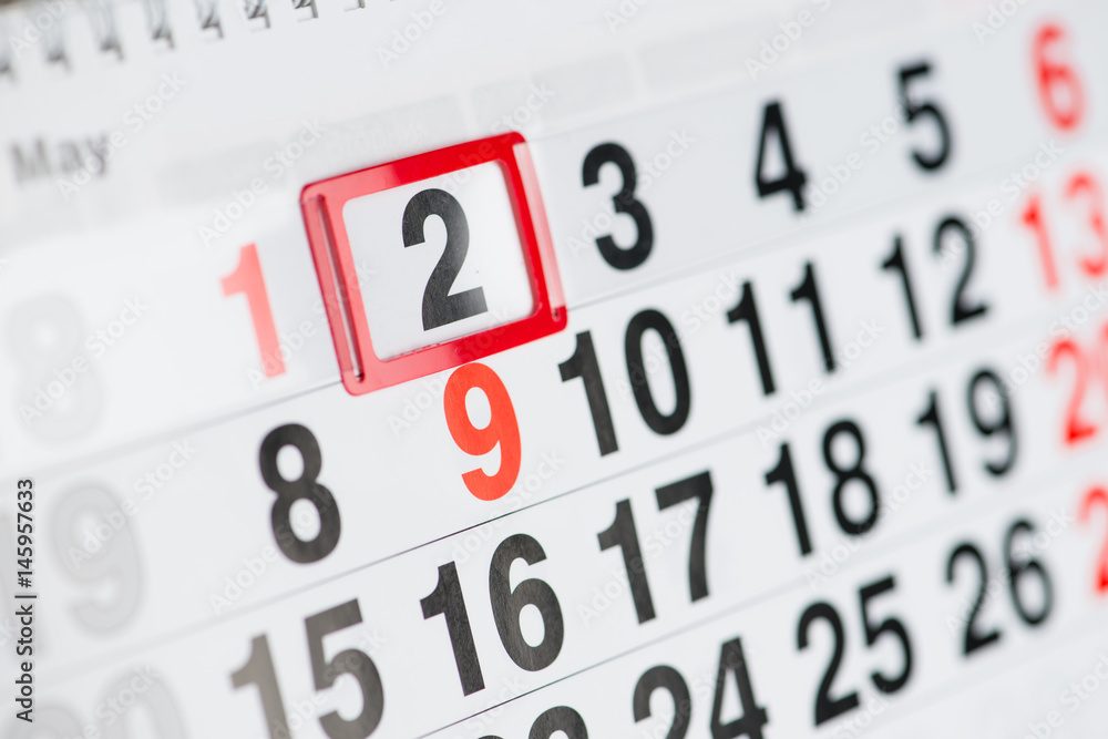 Calendar 2 May Calendar 2 May