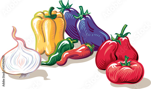 vegetables for ratatouille.