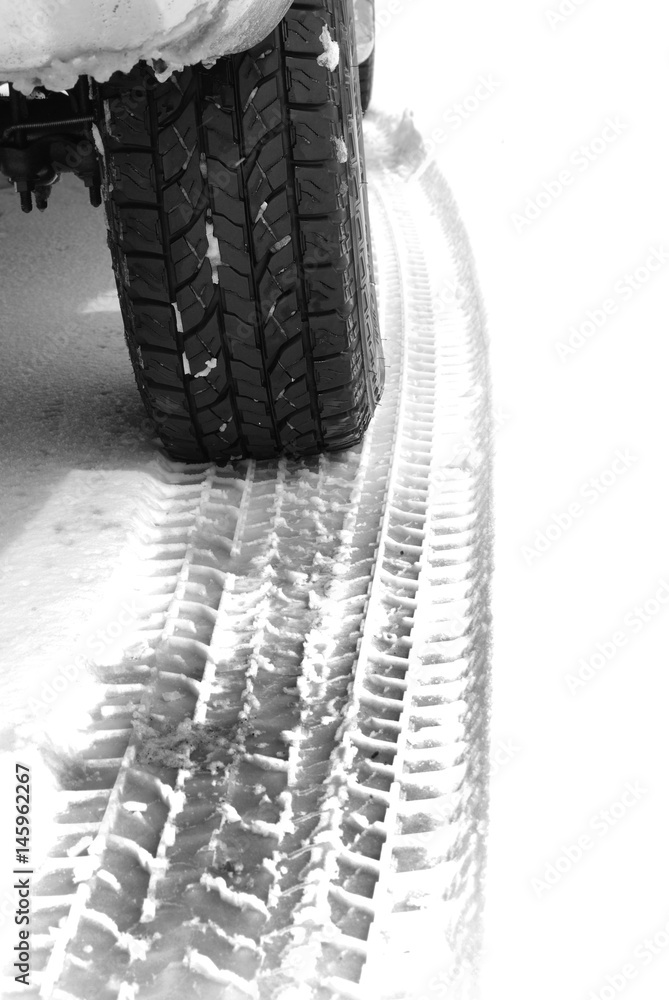 Truck Tire in Snow with Tread for Safety Truck Tire in Snow with Tread for Safety