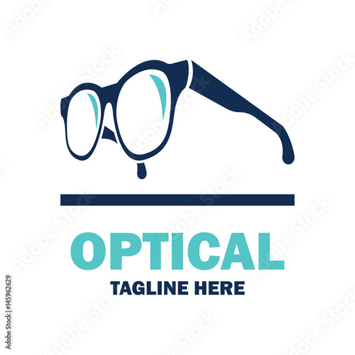 eye clinic / ophthalmic clinic / ophthalmology / optometrist icon with text space for your slogan / tagline, vector illustration