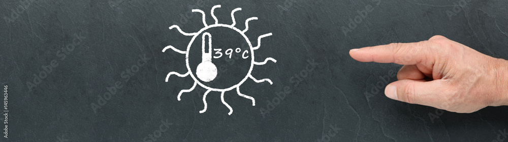 Température 39°c sur ardoise