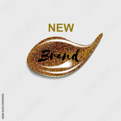 New brand label for gift cards, diaries beauty. Beauty and cosmetics background. To be used for brochure, banners, leaflets.