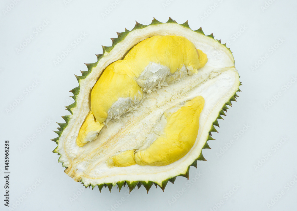 Fototapeta premium Durian isolated on white background
