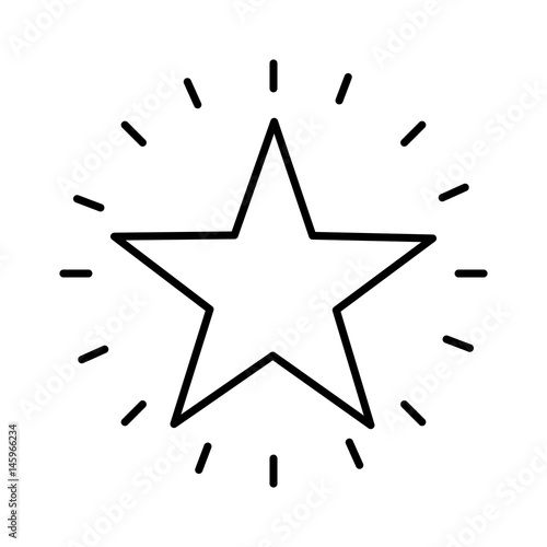 decorative star isolated icon vector illustration design