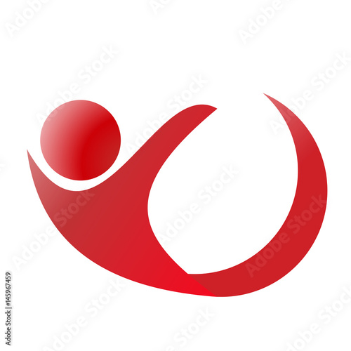 Logo Mensch rot