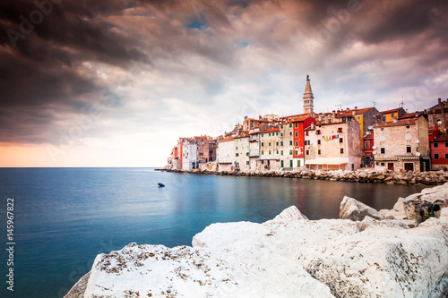 View of Old Town Rovinj, Croatia, photo