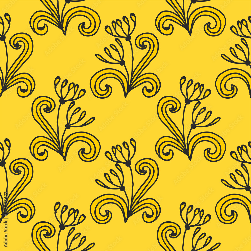 Seamless Tropical Jungle Palm Leaves Pattern. Seamless Tropical Jungle Palm Leaves Pattern.