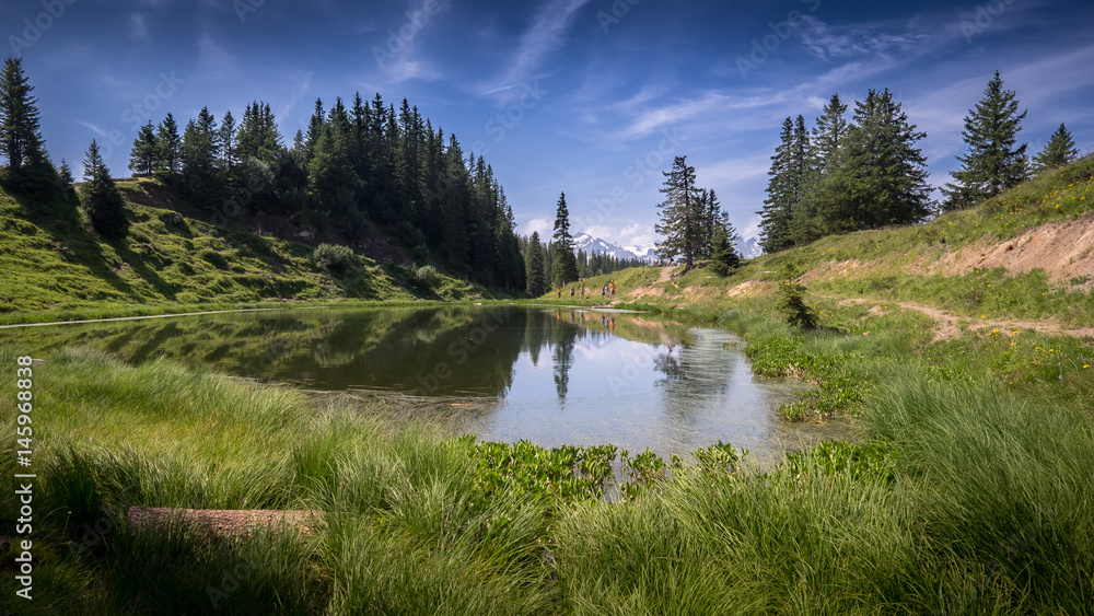 Idyllischer Bergsee im Kanton Uri in den Schweizer Alpen