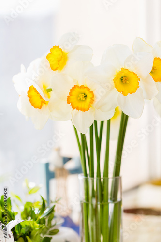 Bouquet of white daffodils