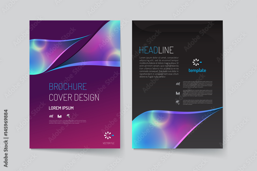 Fototapeta premium Brochure Layout template and background design