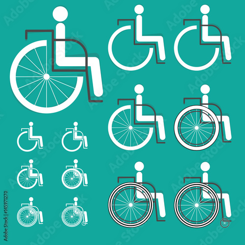 Disabled icon vector