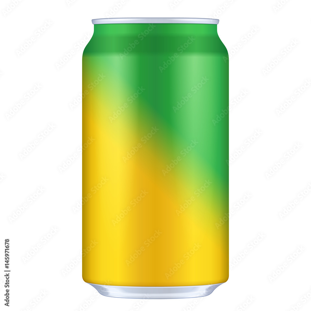 Yellow, Orange, Green Blank Metal Aluminum 330ml Beverage Drink Can ...