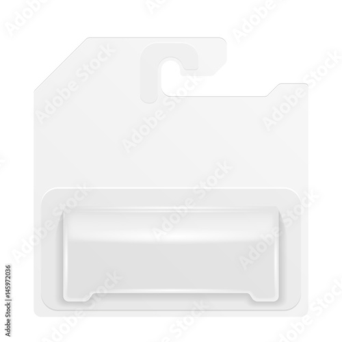 Fotografie, Tablou White Product Package Box Blister With Hang Slot