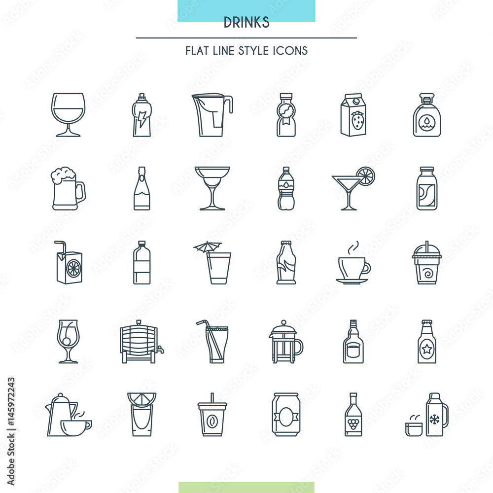 Website design thin icons Website design thin icons