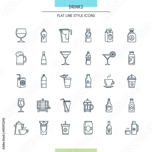 Website design thin icons