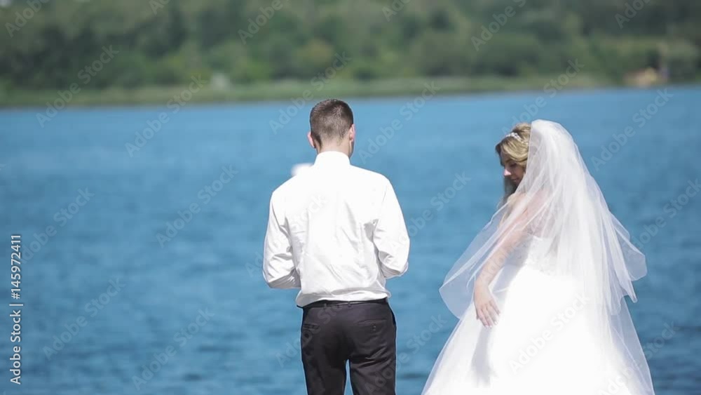 Groom And Bride Hugging Outdoor Groom And Bride Hugging Outdoor