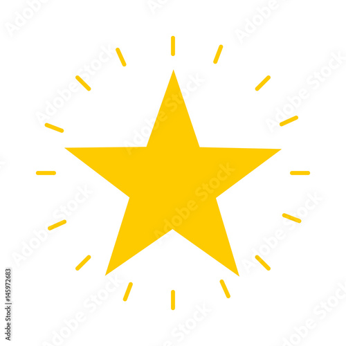 decorative star isolated icon vector illustration design