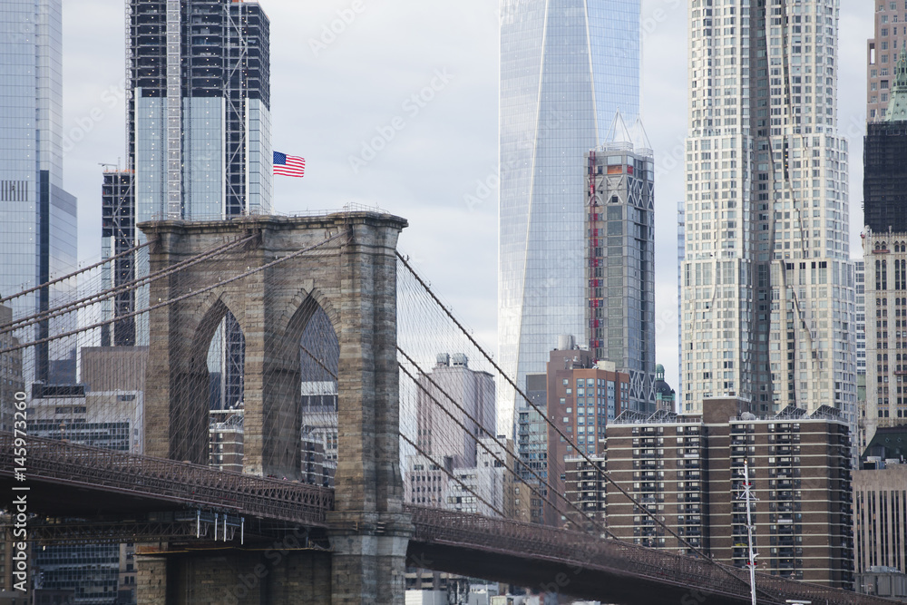 Obraz premium Brooklyn bridge, in New York.