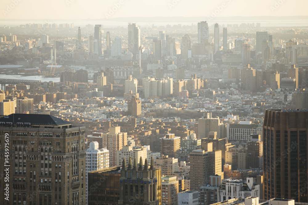 Fototapeta premium View of manhattan buildings.