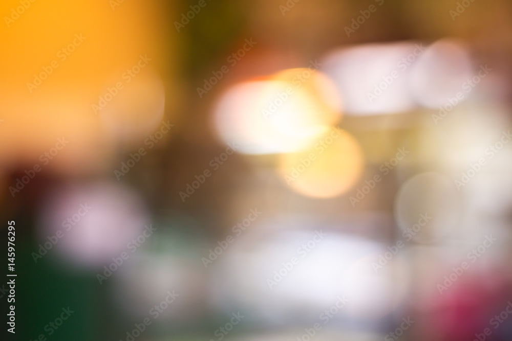 Abstract blurred bokeh background in warm tone. Abstract blurred bokeh background in warm tone.