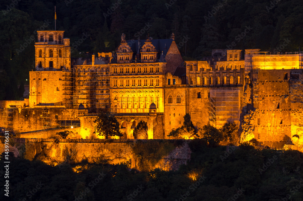 View to castle, Heidelberg, Germany