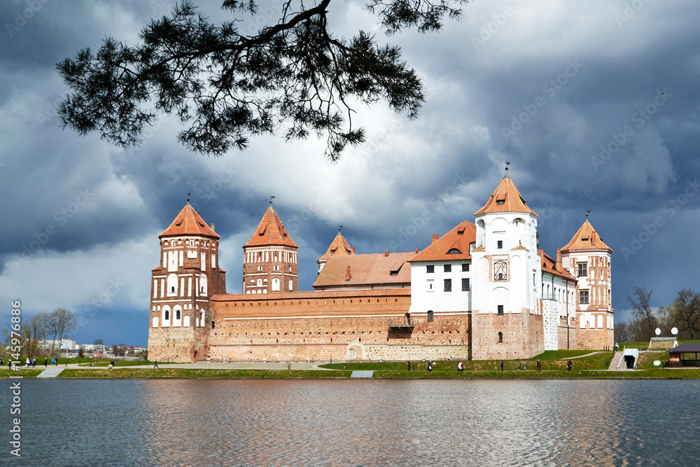 cultural heritage Mir castle before the storm