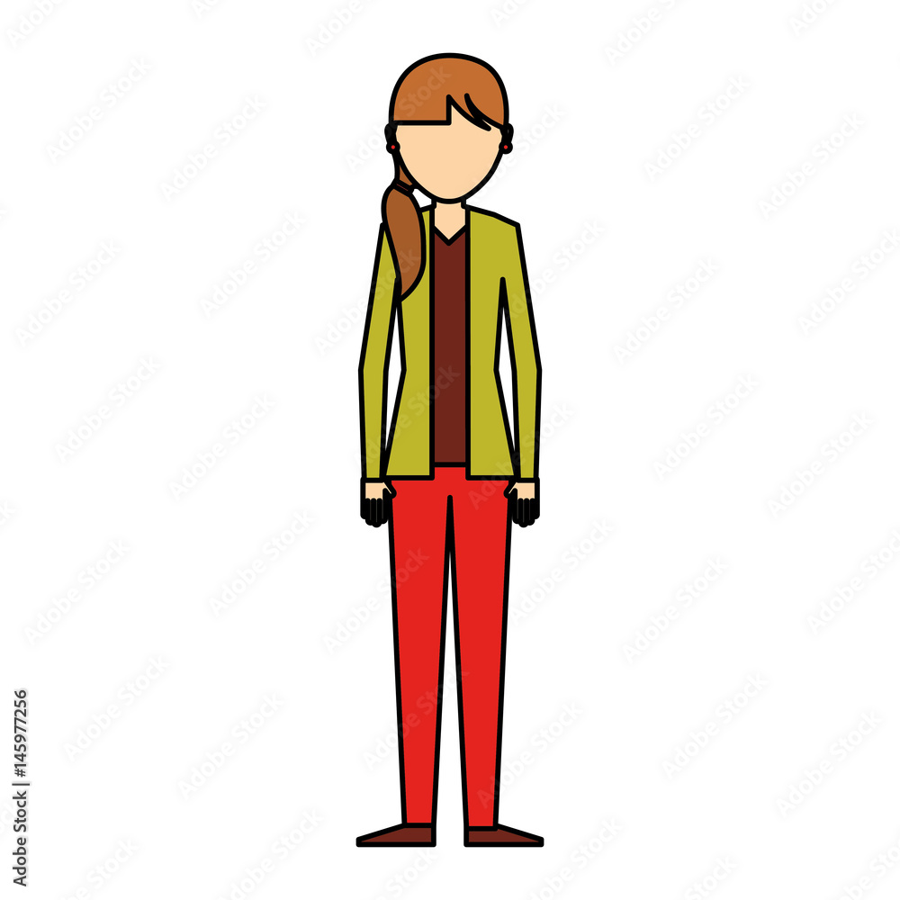young woman avatar character vector illustration design young woman avatar character vector illustration design