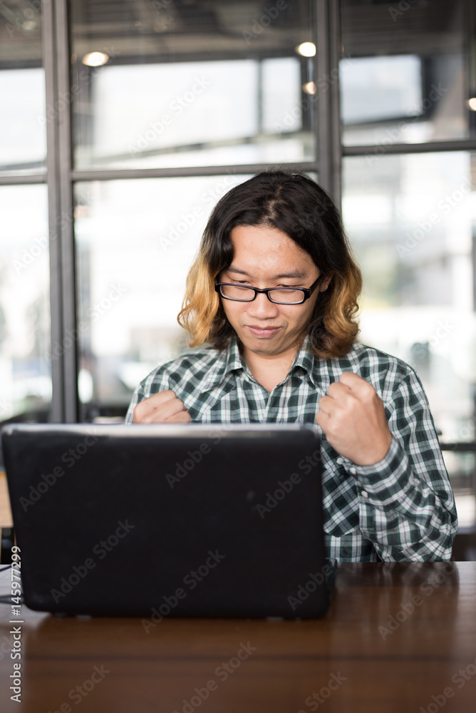 Business man is working with computer tablet Business man is working with computer tablet