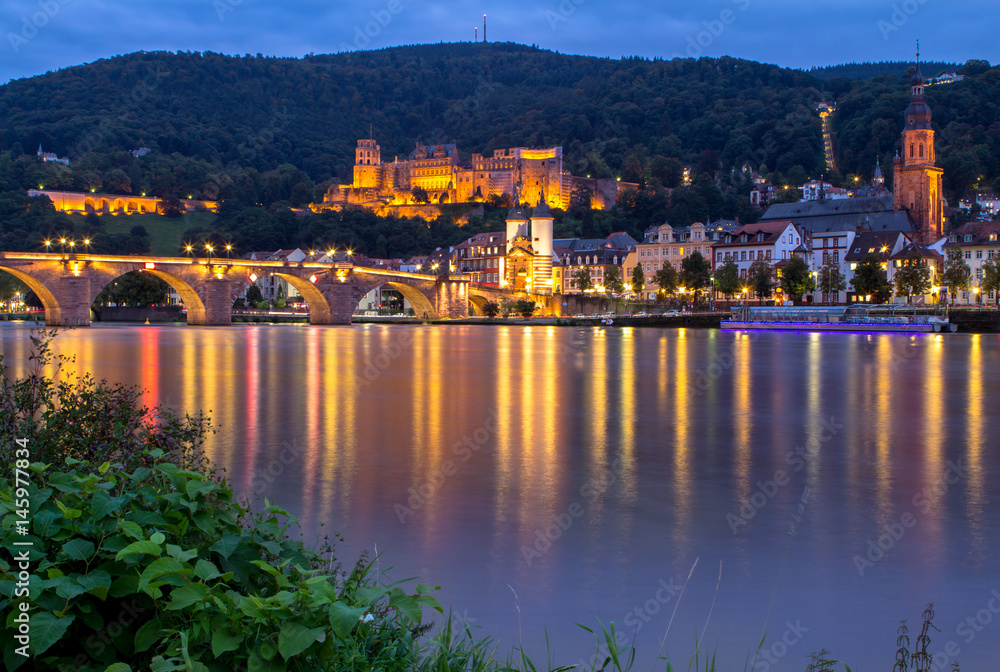 Fototapeta premium View to castle, Heidelberg, Germany