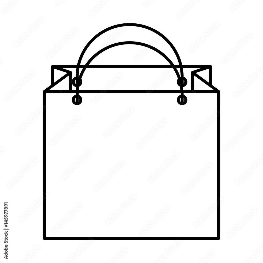 shopping bag isometric icon vector illustration design