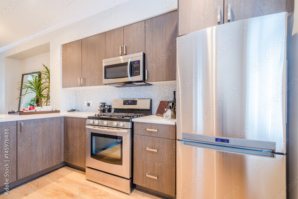 Modern kitchen in luxury house. Modern kitchen in luxury house.