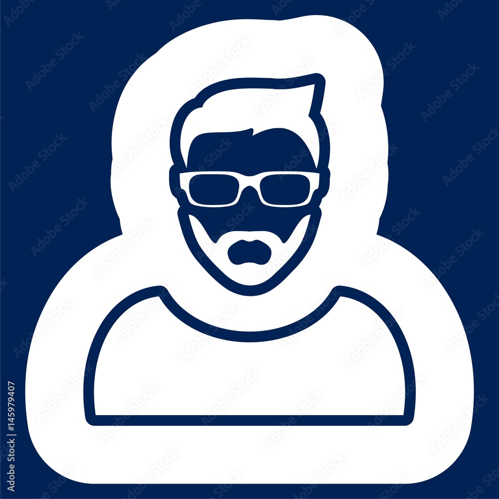 Lumber jack, Hipster portrait - Illustration Lumber jack, Hipster portrait - Illustration