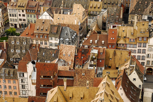 Altstadt von Strasburg, Elsass Frankreich