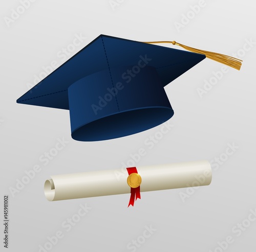 Graduation cap illustration photo