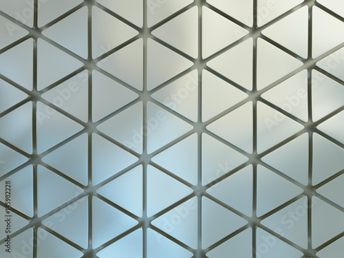 Geometric three dimensional metal chromium background
