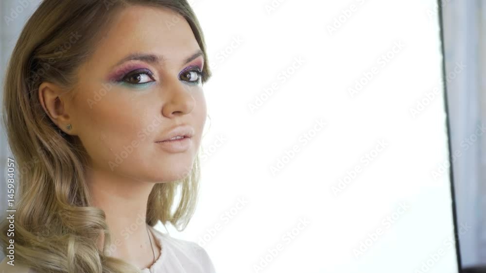 makeup artist makes models eye makeup makeup artist makes models eye makeup