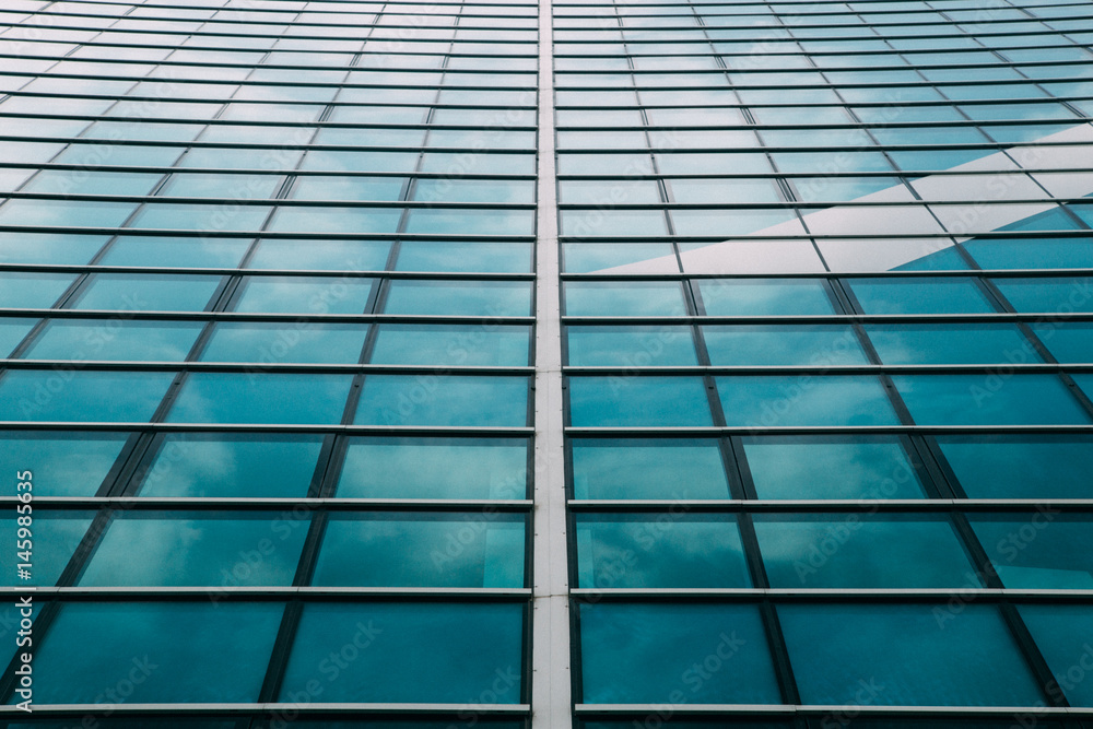 Office building windows