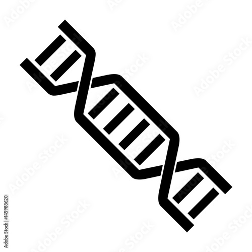 DNA Icon Symbol Design. Flat Vector illustration isolated on white background. DNA helix