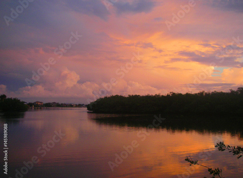 Orange and Blue Florida Sunset