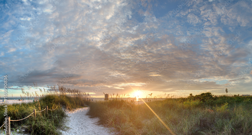 Obraz premium Sarasota Beach Access 10 - Sunset - Florida