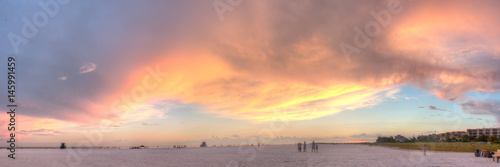 Siesta Key Beach Panoramic Sunset - Sarasota, FL