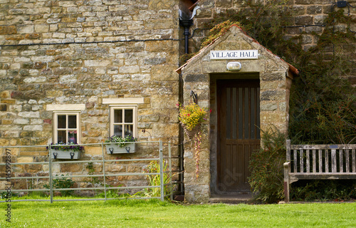 Quadro em tela The old village hall of Levisham on the North York Moors, Yorkshire, England, UK