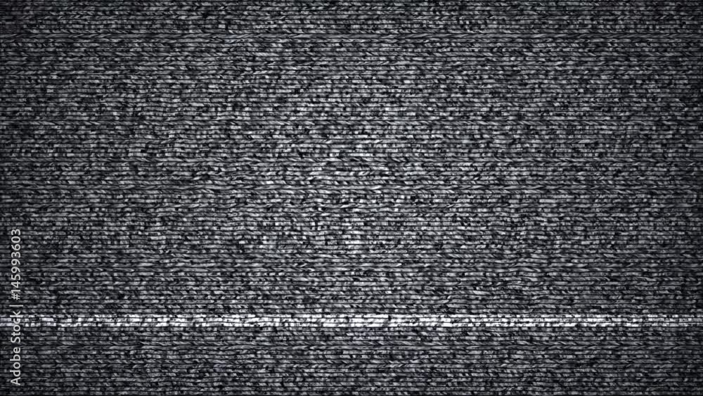 Static TV noise. Seamless loop abstract background 4k UHD (3840x2160)
