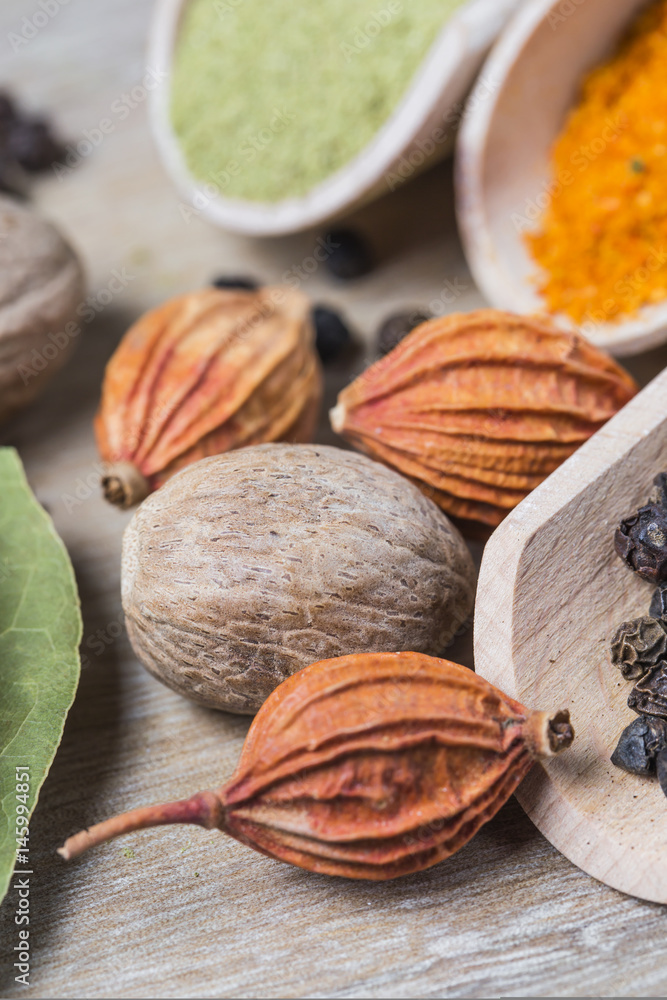 Seasonings and spices, ingredients Seasonings and spices, ingredients