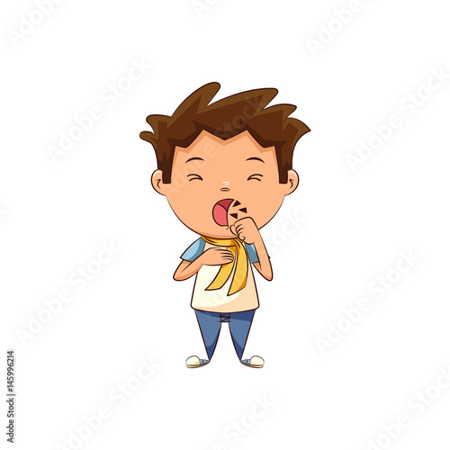Child coughing