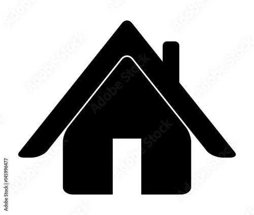 house web icon silhouette vector symbol icon design.